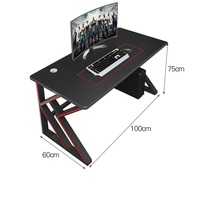 Bureau de jeu pliable d'angle blanc réglable de 140 cm avec éclairage LED RGB pour ordinateur de bureau, fabriqué en usine OEM, en vente