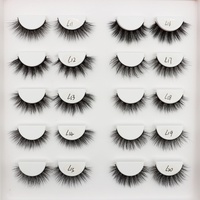 Cils en fibre végétale de nouvelle génération Heart Girl, cils 3D en faux vison, 8-15 mm, boîte d'emballage personnalisée pour cils, OEM