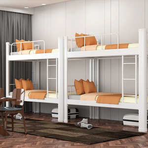 Camas Literas Metálicas para Adultos, Estudiantes, Personal Escolar, Dormitorio, Cama Litera Doble de Acero - Product Image 2