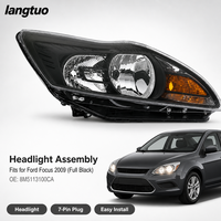 Faro Delantero de Repuesto con Lente Transparente de PC ABS y Conector de 7 Pines para Ford Focus 2009