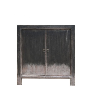 Cabinet de curiosités fait main Shabby Chic en bois massif en détresse rustique de reproduction orientale - Product Image 1