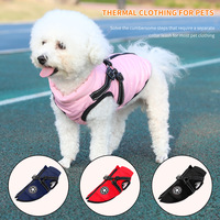 Chaleco Reflectante de Lujo 2 en 1 para Perros, Chaqueta de Invierno Cálida con Forro Polar, Abrigo de Algodón para Mascotas, Parka Profesional para Cachorros al Aire Libre, Venta al Por Mayor