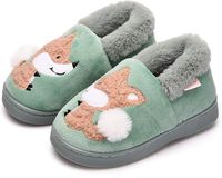 Chaussons en fourrure animale mignons pour femmes, à bout ouvert, semelle TPR, chauds pour l'hiver, antidérapants pour la chambre à coucher, vente en gros
