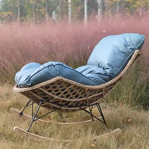 Hot sale cheap living room rattan rocking chair outdoor furniture