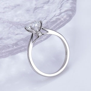 Anillo de Diamante de Laboratorio de 18K, Modelo MSR-1128 de Messi Jewelry, Anillo Romántico de Lujo de 1CT, Anillo de Compromiso, Alianza de Boda Clásica, Anillo de Regalo - Product Image 2