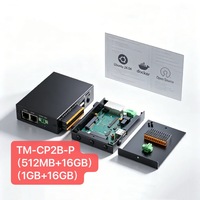 Passerelle industrielle IoT horizontale Mini-ITX TM-CP2B-P, compatible LoRa-WAN, WiFi, 4G-LTE, montage sur rail DIN, Modbus, MQTT, programmable