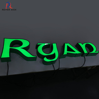 Letrero Luminoso LED 3D con Logotipo Personalizado, Letras de Canal con Iluminación Frontal, Resistente al Agua IP65, para Exteriores, para Tiendas y Edificios