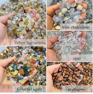 <span class=keywords><strong>Pietre</strong></span> Grezze Burattate di Alta Qualità per Cristalloterapia Quarzo Rosa Ametista Occhio di Tigre 100g/Busta - Product Image 2