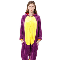 Pyjama une pièce dinosaure pour hommes et femmes - Violet, Petit Dragon de Feu, Dragon Noir, Dragon Blanc - Vêtements d'intérieur Anime