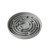 Gamelle interactive anti-étouffement pour chien à ventouse, faible MOQ, en silicone, avec labyrinthe, personnalisable OEM, couleur au choix