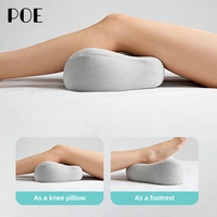 Oreiller ergonomique en mousse à mémoire de forme tissée pour le cou, soutien multi-positions pour le sommeil, soulagement des douleurs aux hanches et aux genoux, design portable, varices