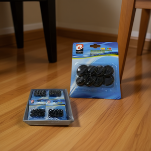 Protezioni per gambe di tavoli MNJ, 24 pezzi, cuscinetti in gomma nera per la protezione dei mobili - Product Image 2