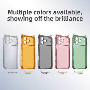 Custodia per Telefono Antiurto con Cordino Staccabile 2 in 1 in TPU PC Trasparente per <span class=keywords><strong>iPhone</strong></span> Serie 17 16 15 <span class=keywords><strong>14</strong></span> 13 con <span class=keywords><strong>Protezione</strong></span> Completa della <span class=keywords><strong>Fotocamera</strong></span> - Product Image 5