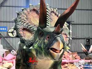 <span class=keywords><strong>Jurassic</strong></span> Dino <span class=keywords><strong>World</strong></span> Parque de Atracciones Robot Simulación Mecánica Tamaño Real Realista Animatronic <span class=keywords><strong>Triceratops</strong></span> para Exposición - Product Image 3