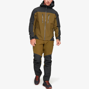 Chaqueta impermeable a prueba de viento rígida para hombre con logotipo personalizado, impermeable transpirable, chaqueta para exteriores para senderismo, senderismo, equipo de Camping - Product Image 2