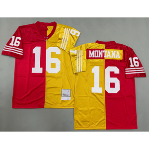 Camisetas Retro de Fútbol Americano de San Francisco para Hombre # 16 Montana # Camiseta de Manga Corta 80 Rice 100% Algodón - Product Image 2