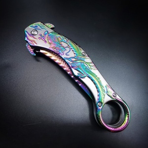 Cuchillo de Bolsillo Personalizable de Grado OEM, Hoja Plegable de Acero Inoxidable Afilada como una Navaja, Mango de Acero, 1 Año de Garantía - Product Image 4