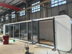 20Ft 40FT แบบพกพาถอดได้บ้านเล็กๆ prefab สำเร็จรูปแอปเปิ้ลพ็อดแคปซูลบ้านกระท่อมแอปเปิ้ล