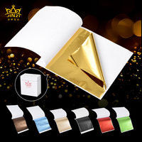Meilleures ventes : Feuille d'or imitation de haute qualité de Taïwan, 9x9 cm, pour Art Déco