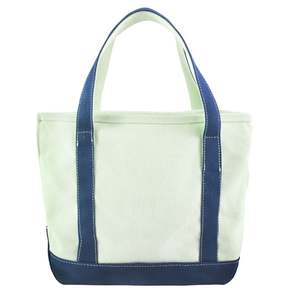 Bolsa de Mano de Lona Estética en Negro, Beige, Blanco y Azul Marino, con Bolsillos Interiores y Exteriores, para Mujer - Product Image 5
