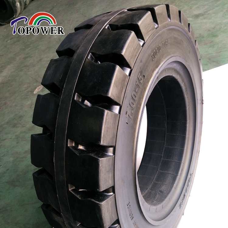 7.00-15 Solid Tyre for Forklift Loader Industrial and Construction Equipment