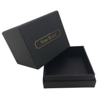 Boîte-cadeau de bougie pliable en papier d'art kraft personnalisé avec inserts emballage de pot de bougie simple avec fenêtre