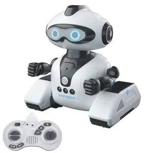 Robot pemrograman RC remote control, mainan robot model elektrik remote control cerdas untuk pendidikan dini anak, menari DIY