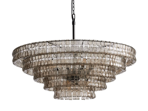 <span class=keywords><strong>Lampadario</strong></span> Rotondo Moderno di Lusso in Stile Nordico Americano, con Pannelli in Vetro <span class=keywords><strong>Verde</strong></span> Texturizzato per Soggiorno, Camera da Letto e Villa - Product Image 6