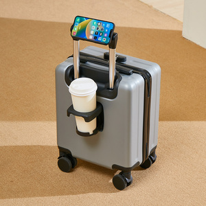 Valise de <span class=keywords><strong>Cabine</strong></span> Tendance 14 Pouces, <span class=keywords><strong>Bagage</strong></span> à Main Compact, <span class=keywords><strong>1</strong></span> Pièce, Vente <span class=keywords><strong>en</strong></span> Gros, <span class=keywords><strong>en</strong></span> PC et ABS, 40*30*20, avec Porte-Gobelet - Product Image 4