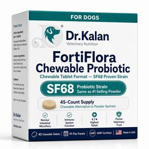Poudre Probiotique pour Chiens Dr.Kalan 30 Sachets Enterococcus Faecium SF68 Soulagement Digestif de la Diarrhée Renforcement Immunitaire OEM Marque Privée NSF CGMP - Product Image 1
