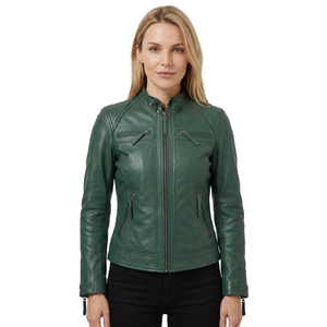 Genuine Leather <b>Jacket</b> Women Luxury Custom Real <b>Sheepskin</b> Slim Moto Biker Coat Leather <b>Jackets</b> For Women - Product Image 1