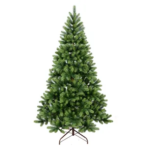 Giá bán buôn màu sắc tự nhiên tùy chỉnh Xmas cây Nhân Tạo Màu Xanh Lá Cây PVC giáng sinh trang trí nội thất cây với đứng cho xuất khẩu