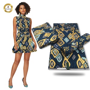 Bán Hot Dệt 100% Cotton Phi Vải Sáp In Vàng Bột Vải Bất Sáp Cho Quần Áo Ăn Mặc Phụ Nữ Đàn Ông - Product Image 2