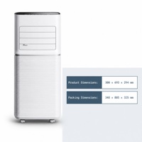 Climatiseur portable 7000 BTU 3-en-1 : Ventilateur, Refroidisseur et Sécheur, Réfrigérant R290, Télécommande, Climatiseur mobile avec kit fenêtre pour Maison et Bureau