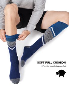 <span class=keywords><strong>Chaussettes</strong></span> respirantes thermiques hautes en laine mérinos pour hommes et femmes - Product Image 4