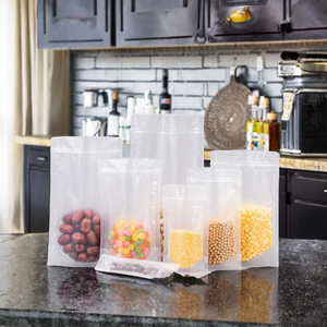 Pet + PE độ ẩm bằng chứng dây kéo bao bì Nắp kéo đứng Pouch với cửa sổ Mylar lưu trữ Zip khóa doypack bé thực phẩm túi - Product Image 3