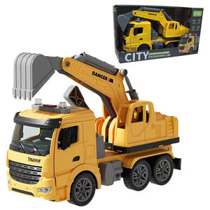 Camion pelleuse à inertie personnalisé en gros, échelle 1:16, avec lumières et sons, portes ouvrables, jouet de construction pour enfants, assortiment de jouets pour enfants - Product Image 1