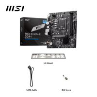 Placa Base MSI PRO B760M-E DDR4 LGA1700 Micro ATX, 4 DDR4 64GB, Placa Base para Juegos de Computadora