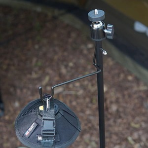 Support de lampe de camping extérieur 68x12cm en alliage d'aluminium autoportant avec crochet de suspension pour éclairage de tente - Product Image 2