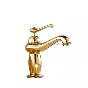 Grifo Mezclador de Agua Fría y Caliente de Lujo para Lavabo de Baño, de Latón Dorado Antiguo, Montaje en Cubierta 2412021 - Product Image 3