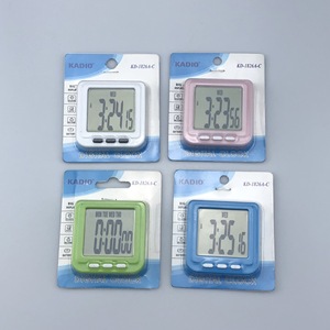 Kadio Digital <b>Clock</b> KD-1826A-C <b>Battery</b> Powered Rectangle Wall <b>Clock</b> With Display And Alarm Feature - Product Image 2