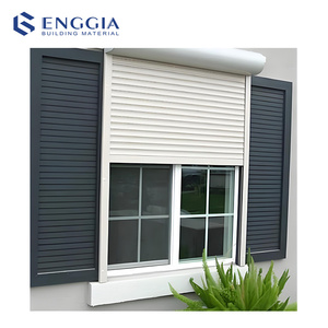 Hiện đại ngoài trời bảo vệ mặt trời và thông gió nhôm cửa chớp dọc điện mở mặt tiền an ninh Con lăn màn trập cửa sổ - Product Image 2