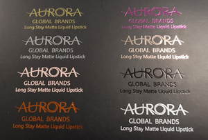 Brocha de base plana líquida única de maquillaje <span class=keywords><strong>Kabuki</strong></span> de plástico largo negro y dorado de etiqueta privada de alta calidad - Product Image 5