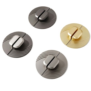 Invisible Semi-Circle Zinc Alloy Nordic Style Cabinet Handles Pulls for Kitchen Wardrobe Wine Cabinet Villa-Antirust Durable - Product Image 1