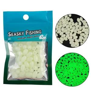 Accessories Fishing 3/4/5/6/8mm 5*8mm 50pcs/bag Floating Round Oval Sea Fishing Glowing Beads Stopper Fluorescent Accessories Fishing Luminous Beads