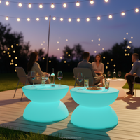Table de bar portable en plastique avec LED 16 couleurs RVB, étanche, pour discothèque et événements, mobilier commercial, idéale pour le dropshipping