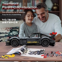 MOULD KING-Kit de construction technique de voiture de sport pour garçon RC, blocs de construction motorisés de voiture de course, briques MOC, jouets, 13123D