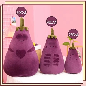 Portachiavi in peluche serie <span class=keywords><strong>J</strong></span> C, simpatico portachiavi a forma di melanzana, giocattolo all'ingrosso per regali festivi - Product Image 3