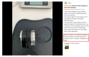 51mm 53mm 58mm Custom 304 Stainless Steel Adjustable 3 Leaf Base Eco-Friendly European <b>Style</b> Coffee Leveler Dual <b>Head</b> Espresso - Product Image 2