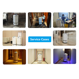 Robot de livraison hôtelier personnalisé avec double compartiment de stockage, navigation <span class=keywords><strong>autonome</strong></span> et système de service intelligent connecté IoT - Product Image 6